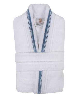 Unisex Tinsel Lounge Cotton Terry Bathrobe With Embroidery