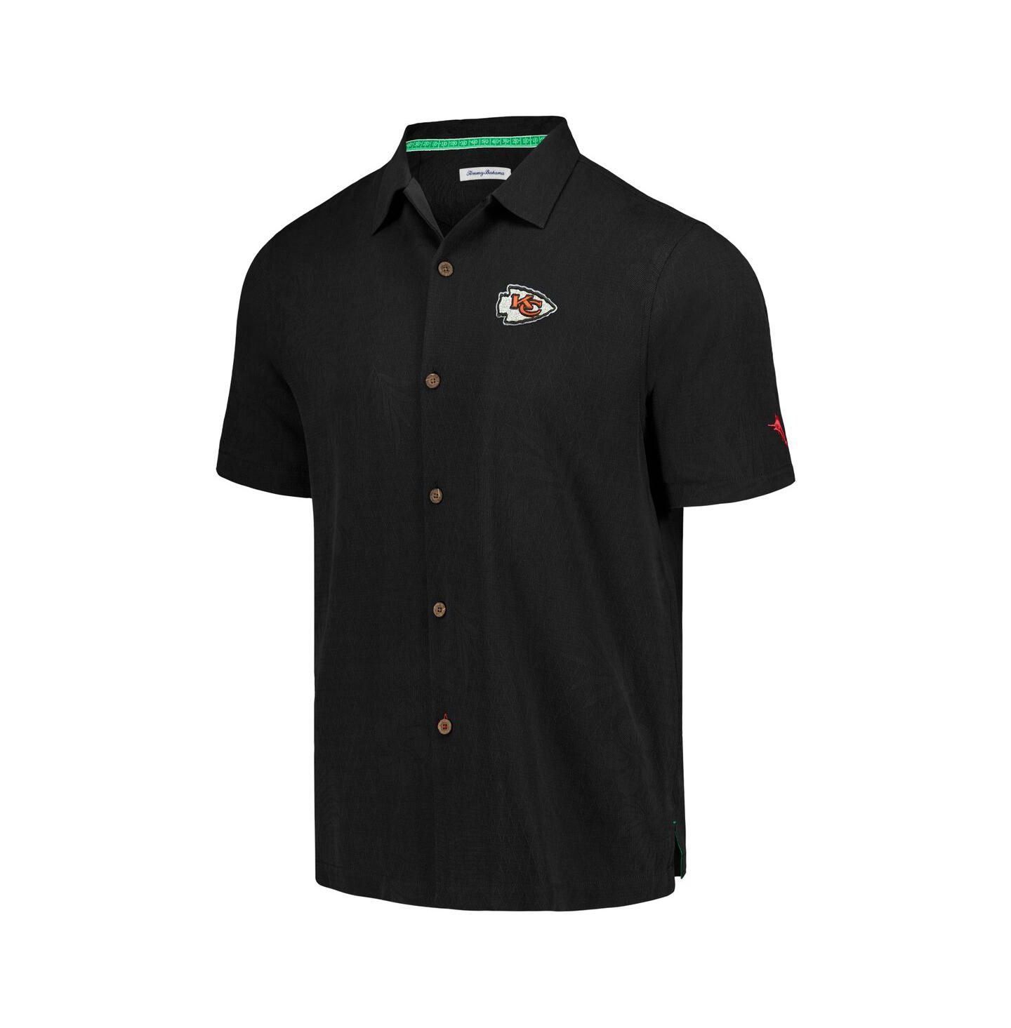 Мужская рубашка Tommy Bahama Black Kansas City Chiefs Tidal Kickoff Camp Button-Up — фото 2