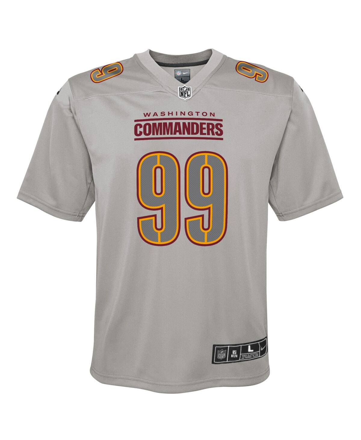 Big Boys Nike Chase YoungWashington Commanders Atmosphere Fashion Game Jersey - Gray