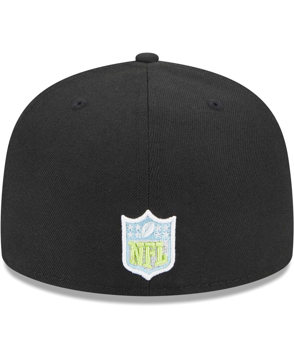 Men's New EraLos Angeles Rams Multi 59FIFTY Fitted Hat - Black