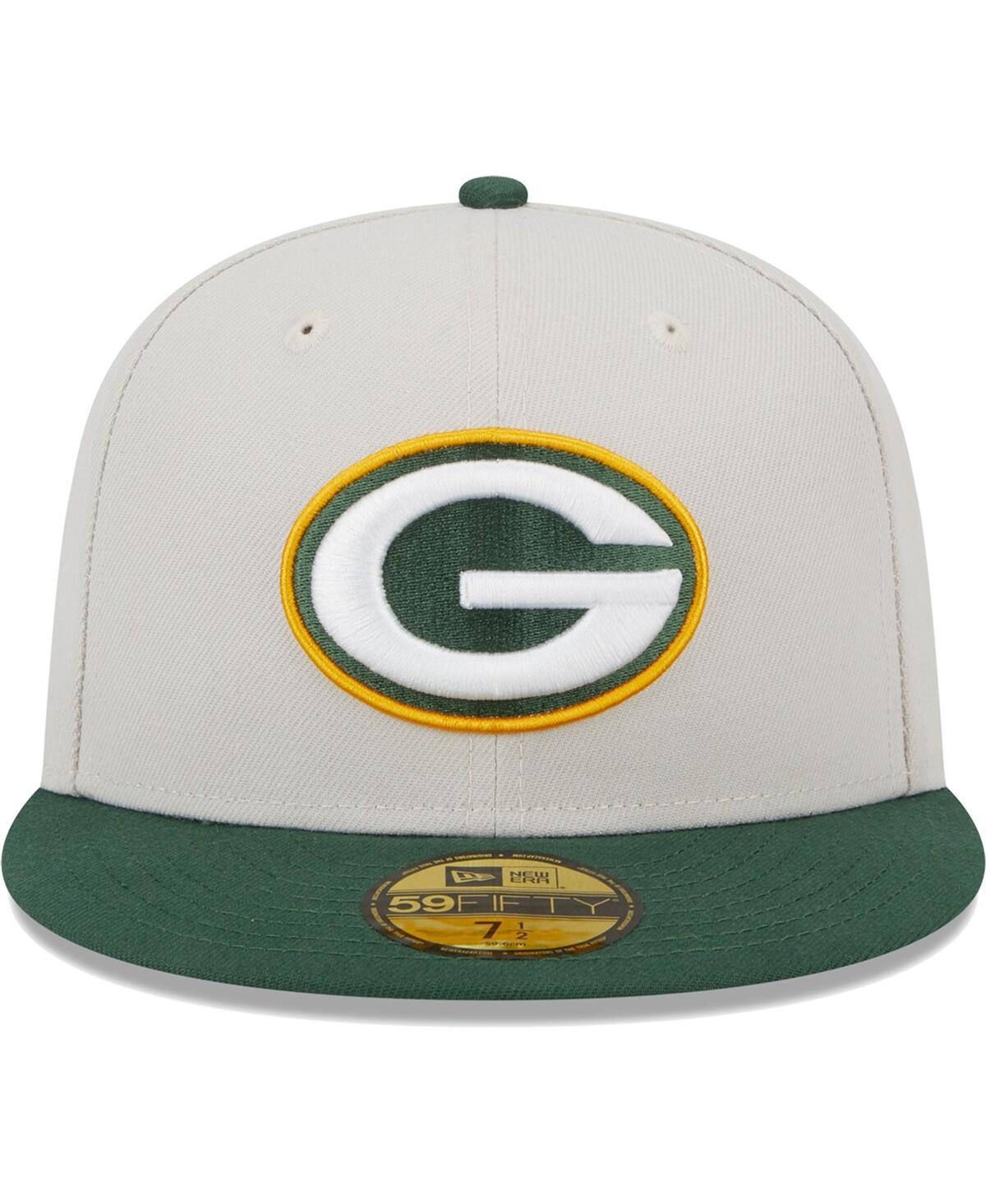 Men's New Era Green Green Bay Packers Super Bowl Champions Patch 59FIFTY Fitted Hat - Green