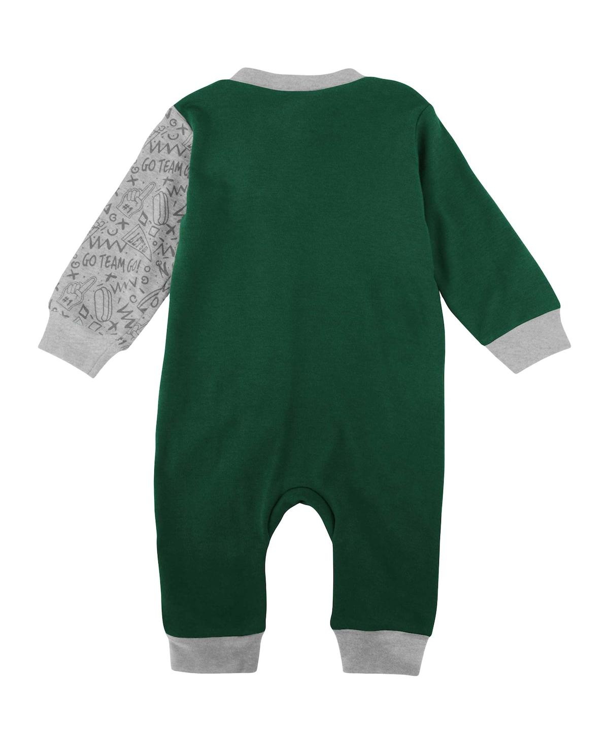 Outerstuff Infant Boys And Girls Green Michigan State Spartans Playbook Two-tone Sleeper In Green
