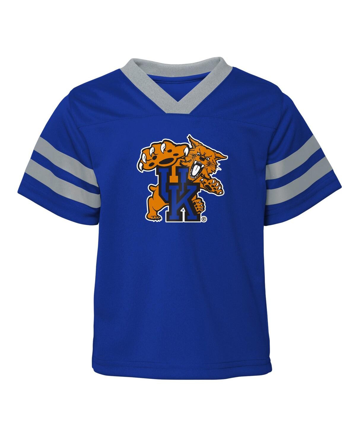 Outerstuff Toddler Boys And Girls Royal Kentucky Wildcats Two-piece Red Zone Jersey And Pants Set In Royal