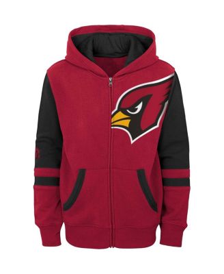 Big Boys Cardinal Arizona Cardinals Colorblock Full-Zip Hoodie