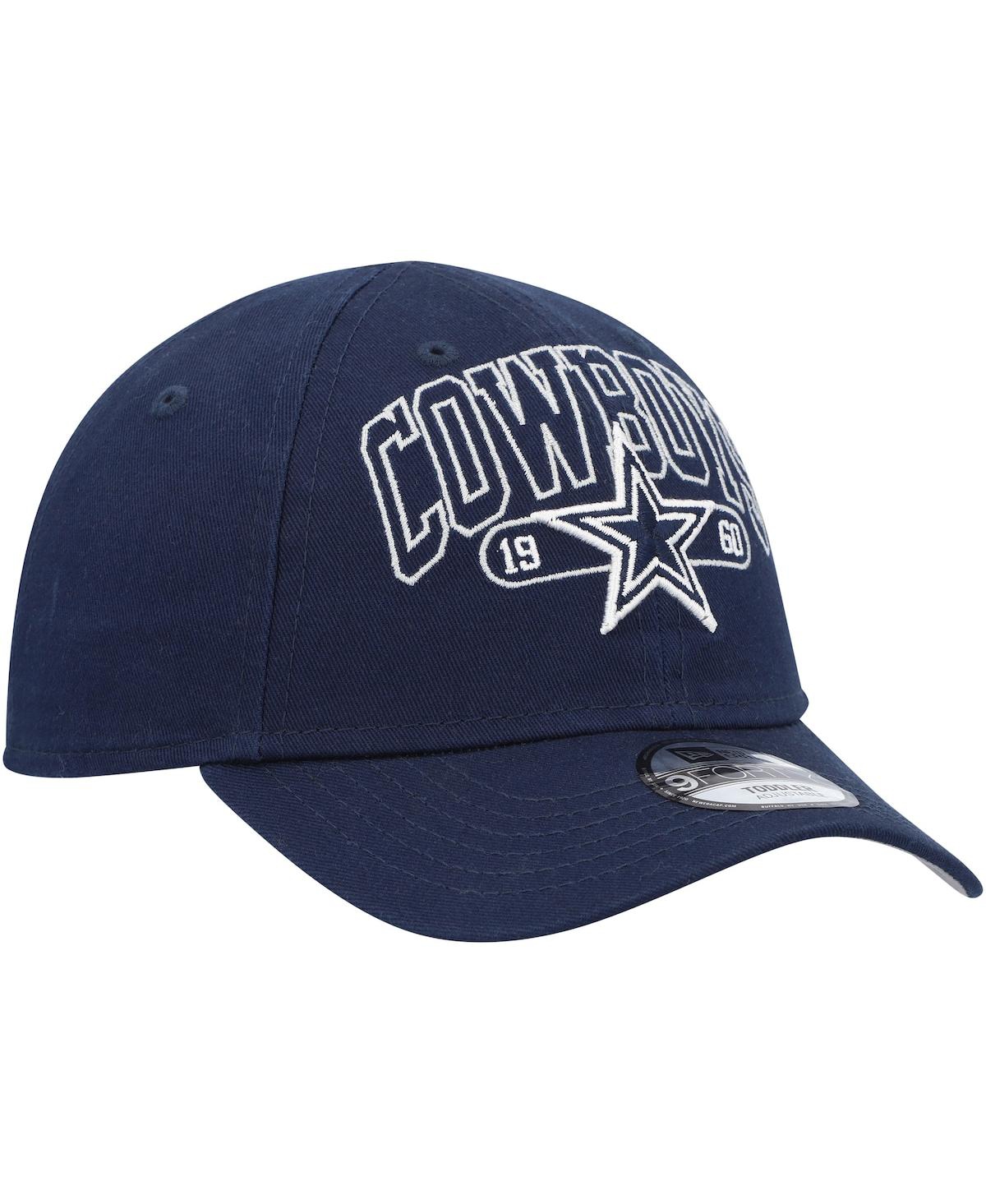 Shop New Era Toddler Boys And Girls  Navy Dallas Cowboys Outline 9forty Adjustable Hat