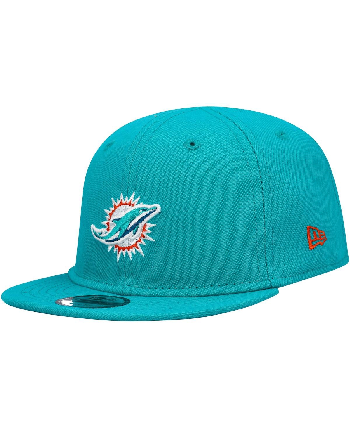 New Era Infant Boys And Girls  Aqua Miami Dolphins My 1st 9fifty Snapback Hat In Aqua