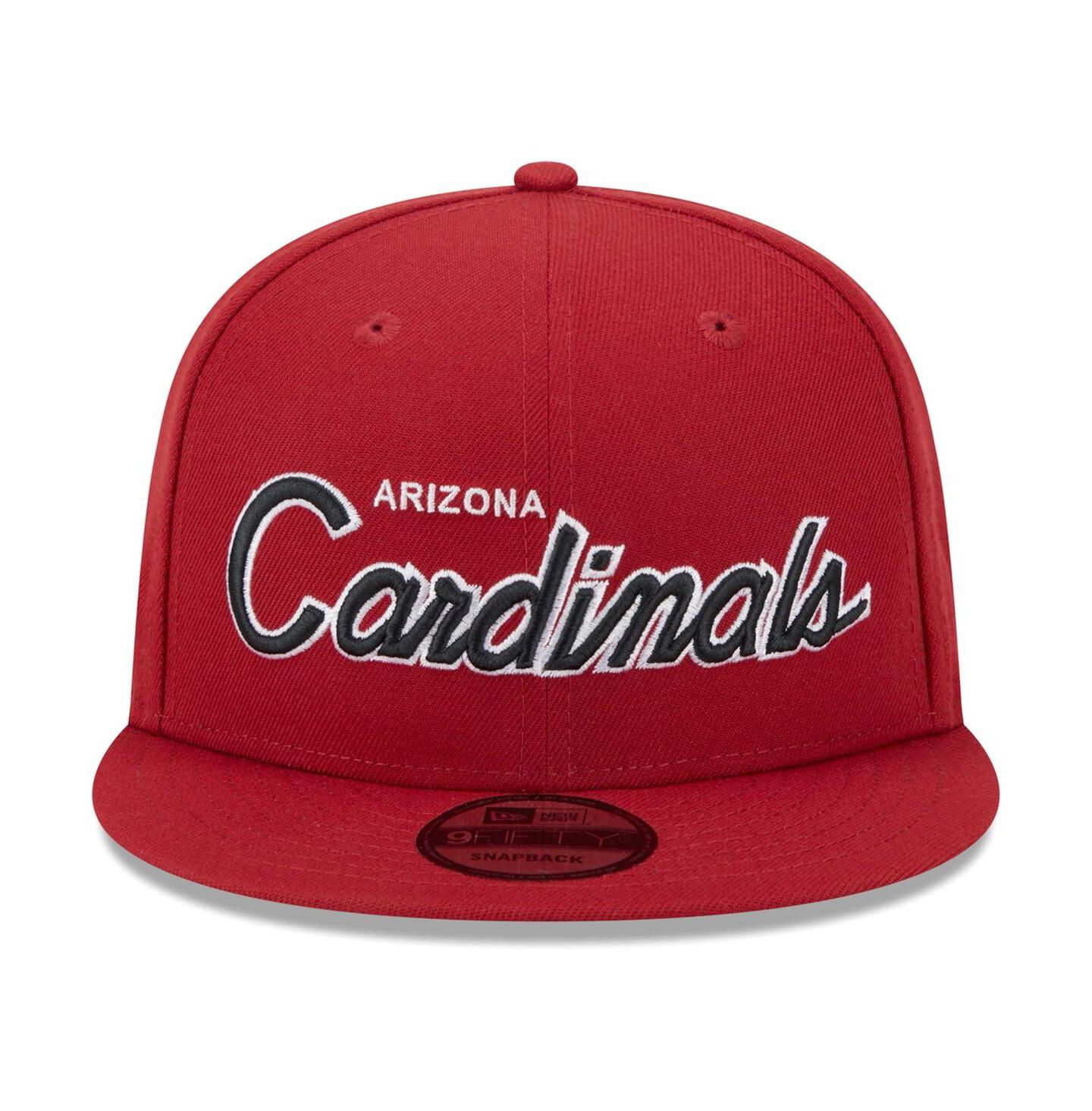 Мужская кепка New Era Cardinal Arizona Cardinals Main Script 9FIFTY Snapback Hat — фото 3