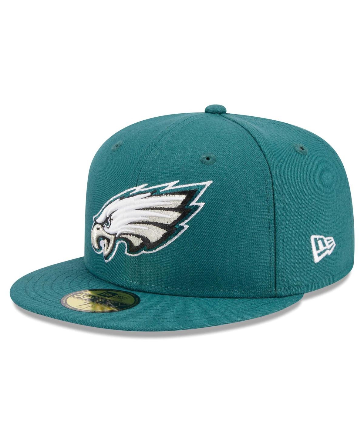 Men's New EraPhiladelphia Eagles Main Patch 59FIFTY Fitted Hat - Midnight Green