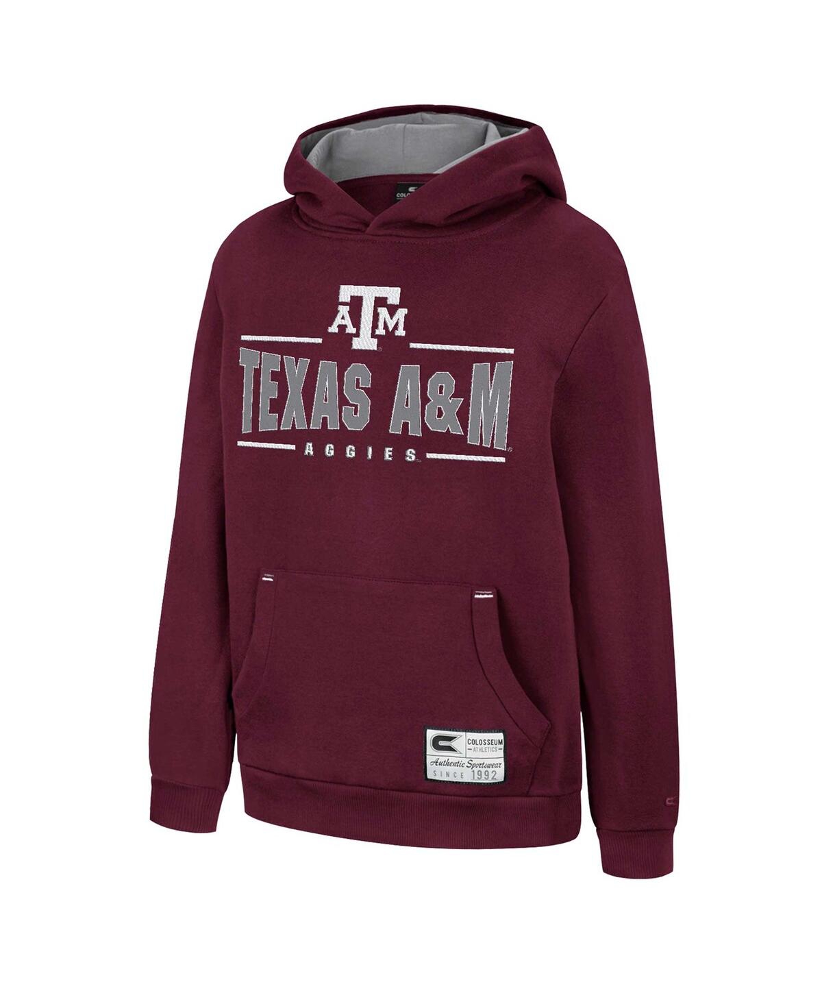 Shop Colosseum Big Boys  Maroon Texas A&m Aggies Lead Guitarists Pullover Hoodie