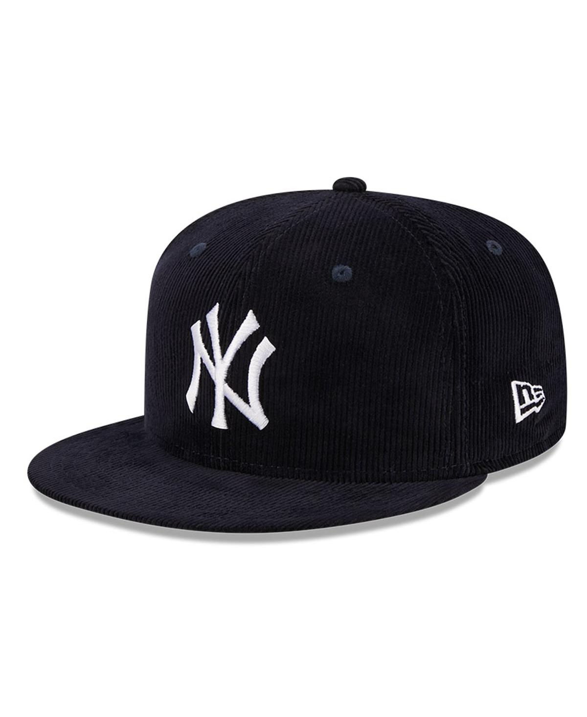 Men's New EraNew York Yankees Throwback Corduroy 59FIFTY Fitted Hat - Navy