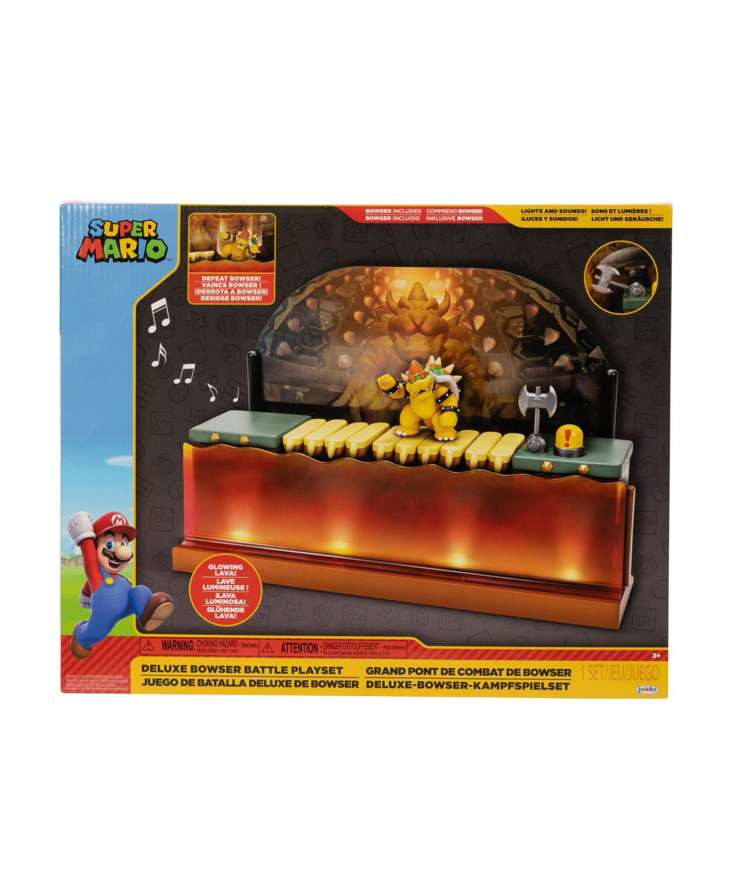 Детские конструкторы SUPER MARIO Deluxe Bowser Battle Playset — фото 1