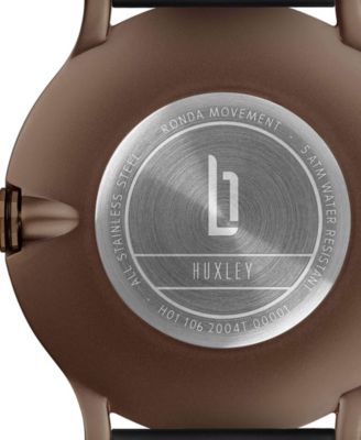 Lilienthal Berlin Huxley Orologio Uomo Oro/Nero | 40mm Vetro Zaffiro Quarzo | Bracciale Maglia Acciaio