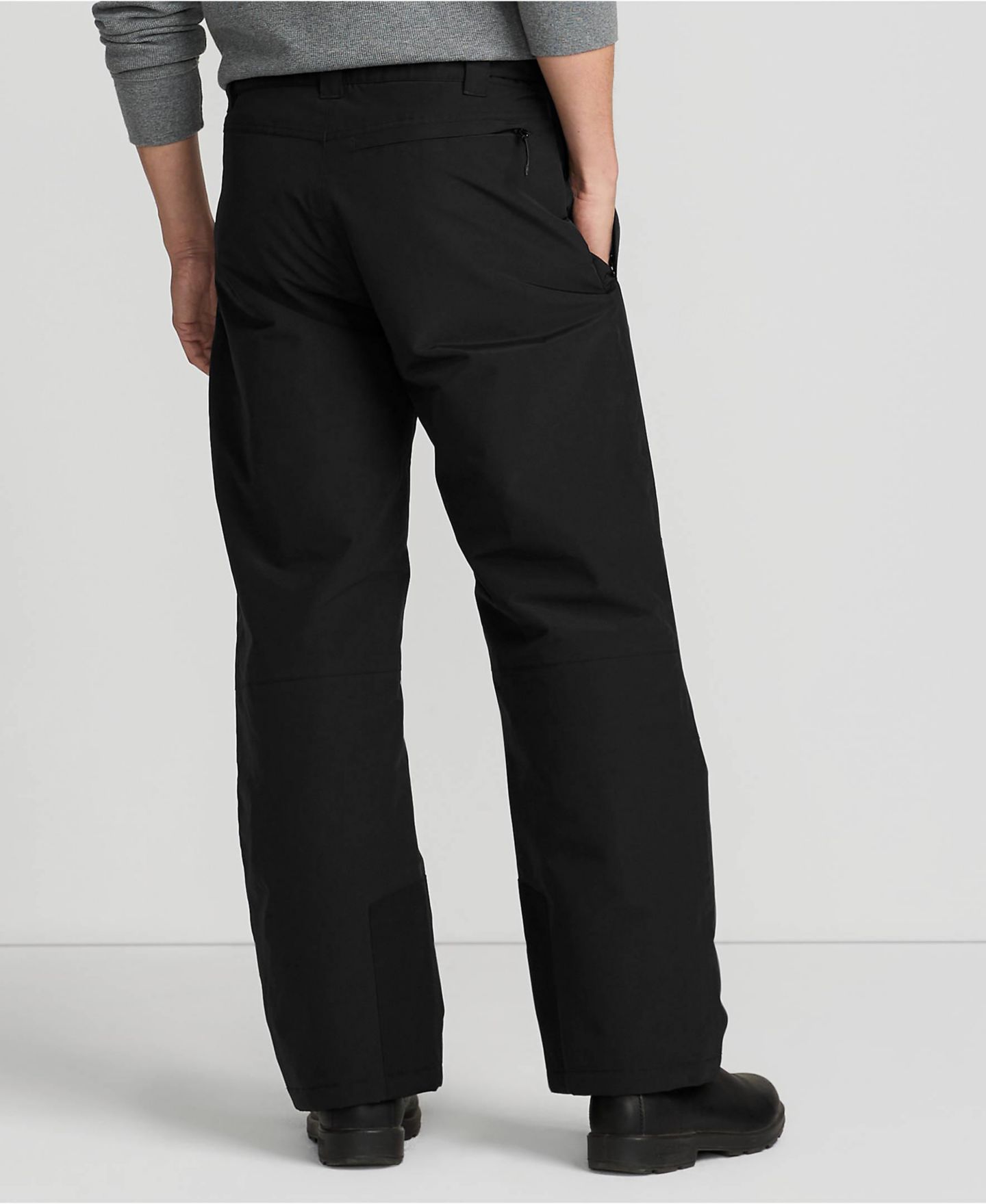 Мужские брюки Lands' End Squall Waterproof Insulated Snow Pants, цвет: Чёрный — фото 2