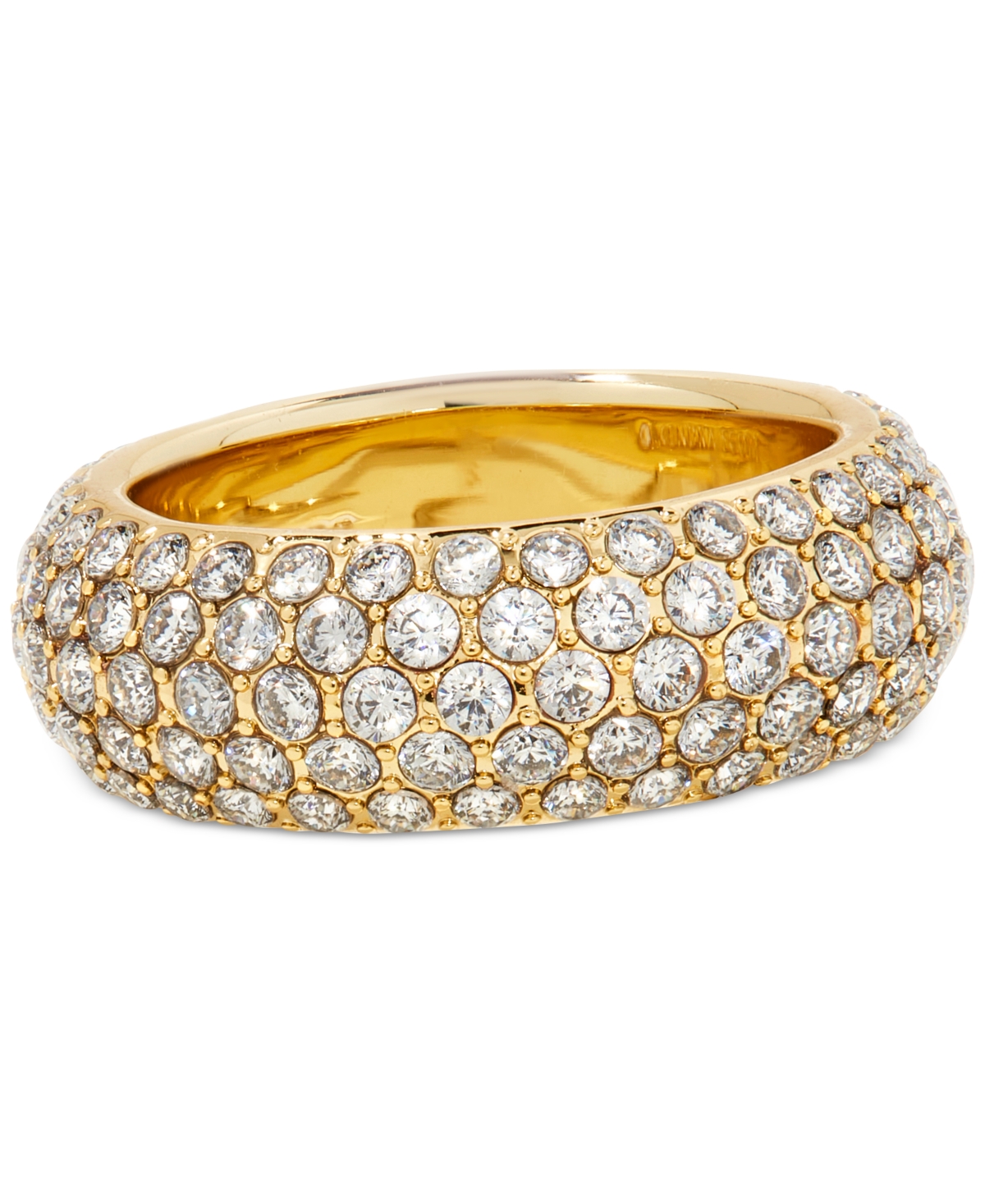 Kendra Scott 14k Gold-plated Pave Chunky Band Ring In Gold White
