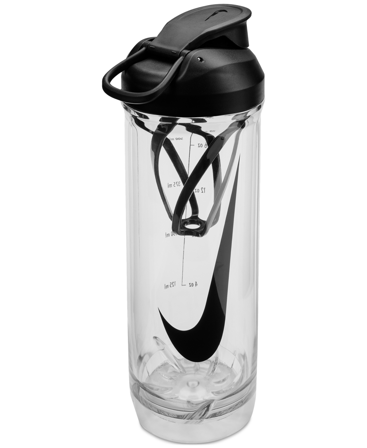Shop Nike Men's Tr Recharge 24-oz. Shaker Bottle 2.0 In Clear,black,black,black