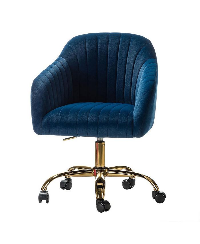 Hulala Home Modern Cute Velvet Home Office Desk Chair Macy's