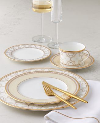 Macy's Noritake Trefolio Gold Dinnerware, Schott Zwiesel Modo
