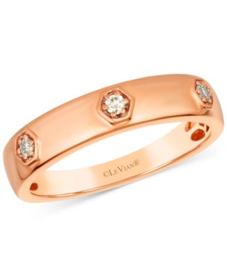 Anywear Everywear&reg; Nude Diamond Polished Band (1/10 ct. t.w.) in 14k Gold (Also Available in Rose Gold or White Gold)
