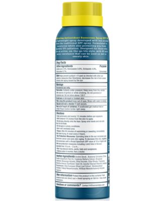 Hydrating Antioxidant Sunscreen Spray SPF 30