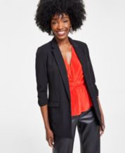 Calvin Klein Women's Plus Size Parker Twill Blazer Gray Size 14 – Steals