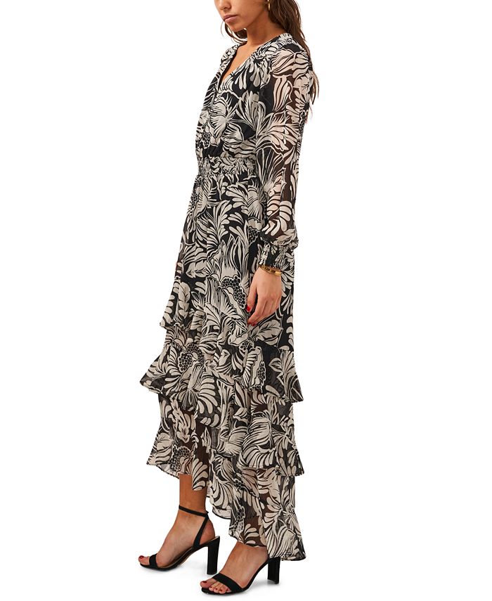 MSK Long Sleeve Tiered Maxi Dress main image 1