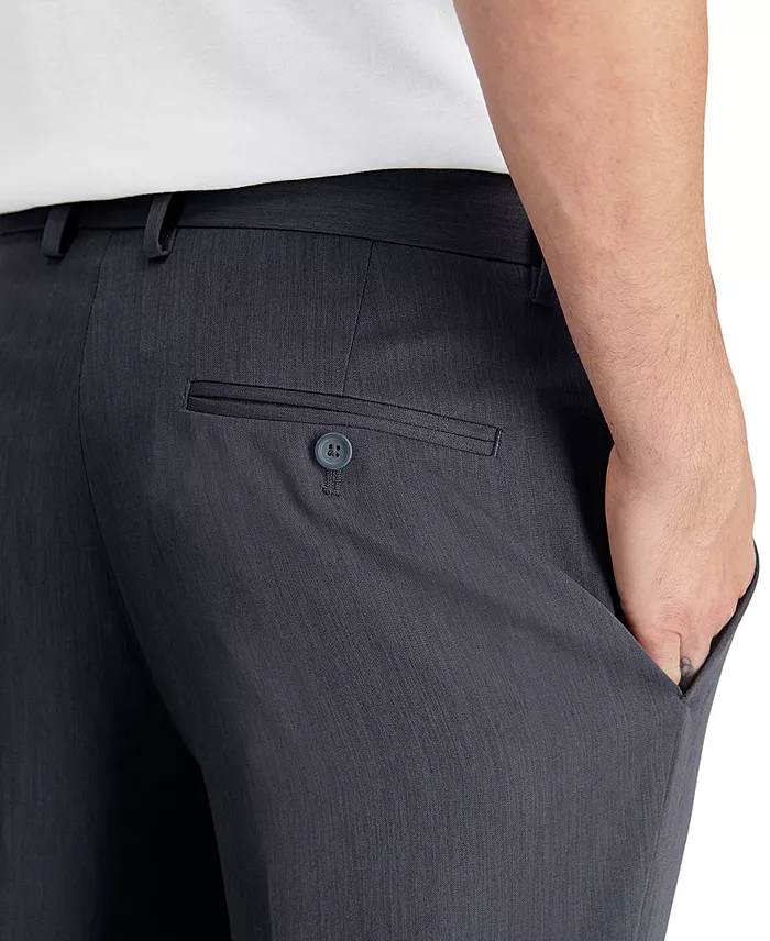 Men Slim-Fit Heather Dress Pants - thumbnail 10