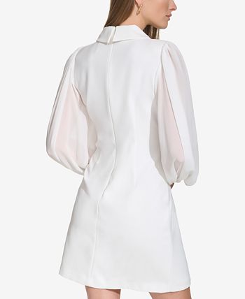 Vince Camuto Women s Balloon Sleeve Tuxedo Dress Macy s