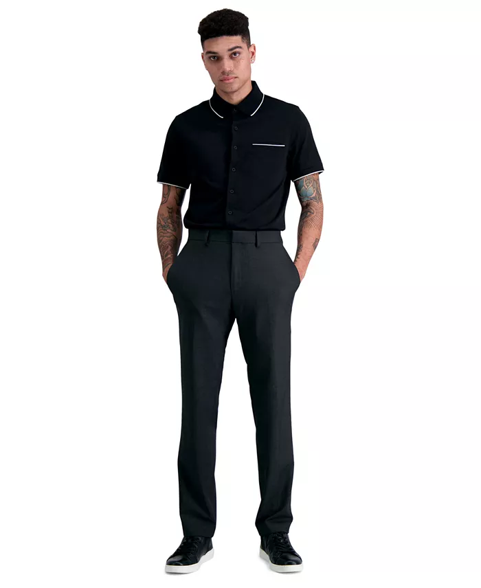 Men's Slim-Fit Stretch Premium Textured Weave Dress Pants - thumbnail 6