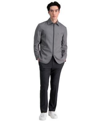 slim fit dress slacks Kenneth Cole Reaction Men's Modern-Fit Micro-Check Dress Pants main image 1