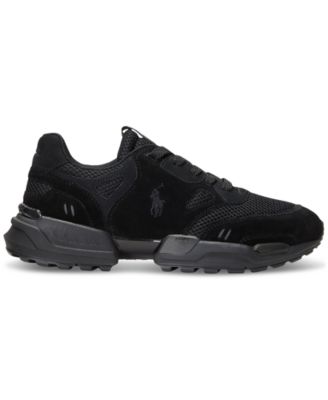 送料・関税込【POLO RALPH LAUREN】JOGGER LEATHER スニーカー Polo Ralph Lauren Men's Jogger Suede & Mesh Sneaker - Macy's