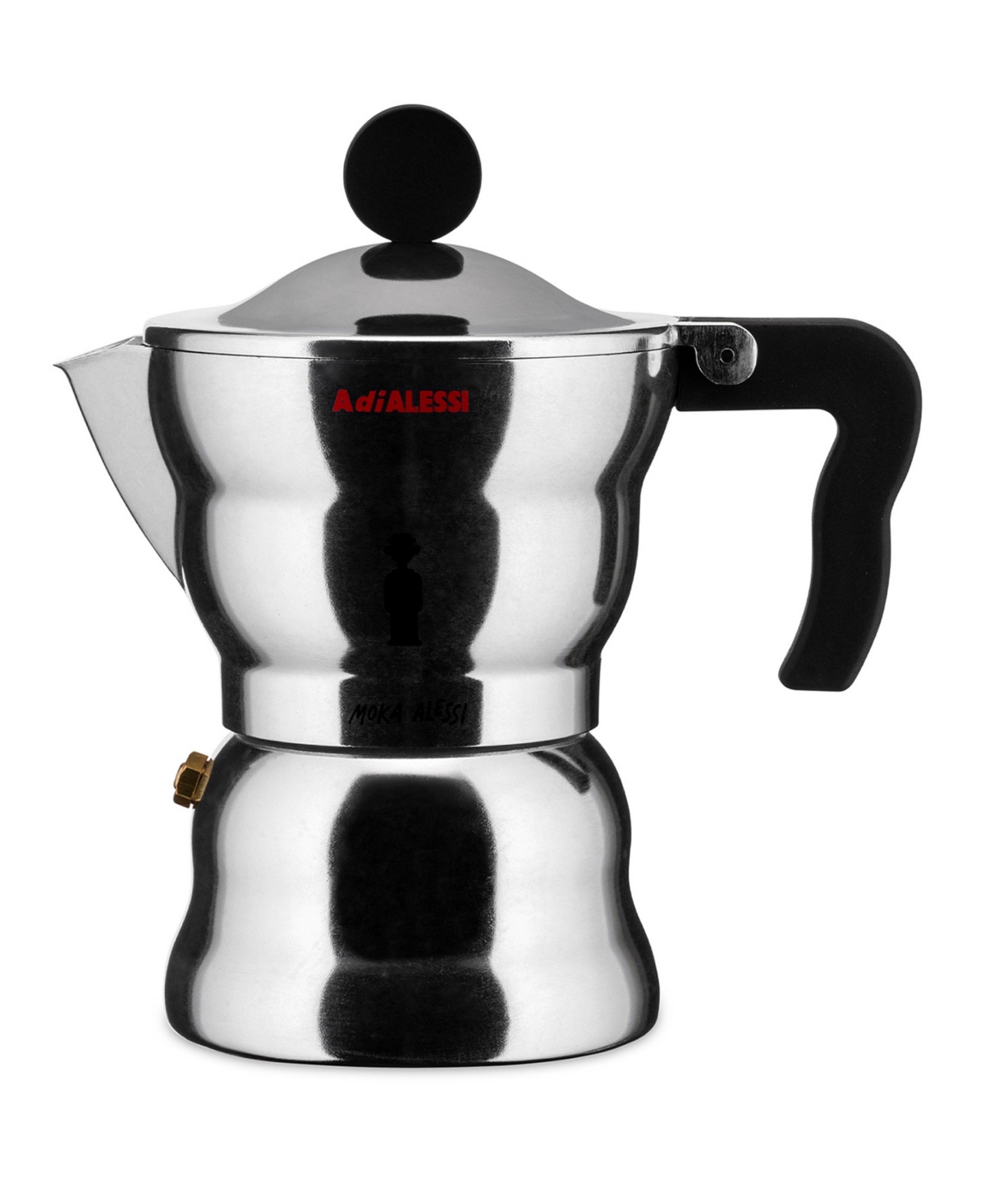 Alessi 3 Cup Stovetop Coffeemaker By Alessandro Mendini In Silver
