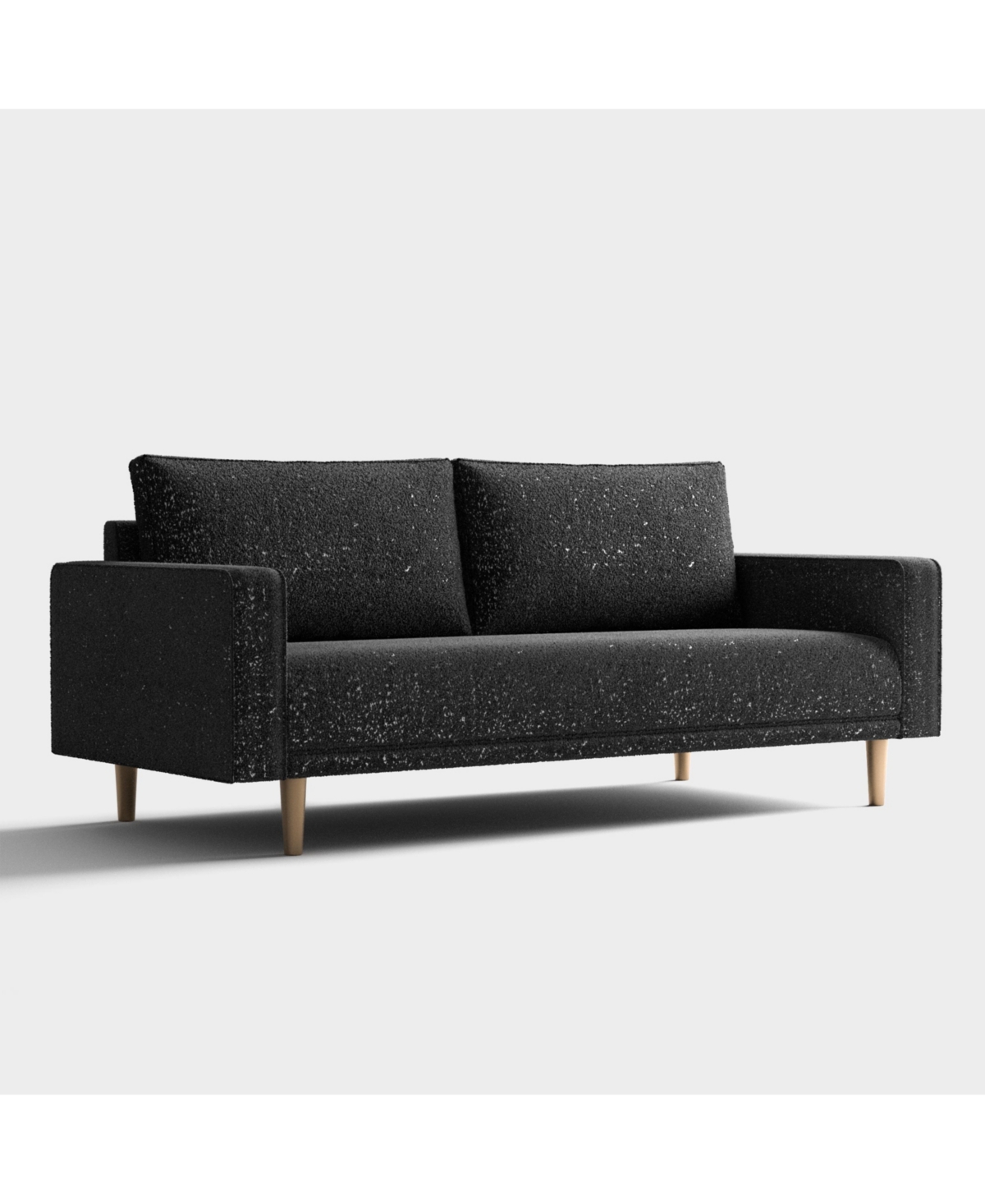 Furniture Of America Aurelia 82.5" Boucle Fabric Sofa In Black