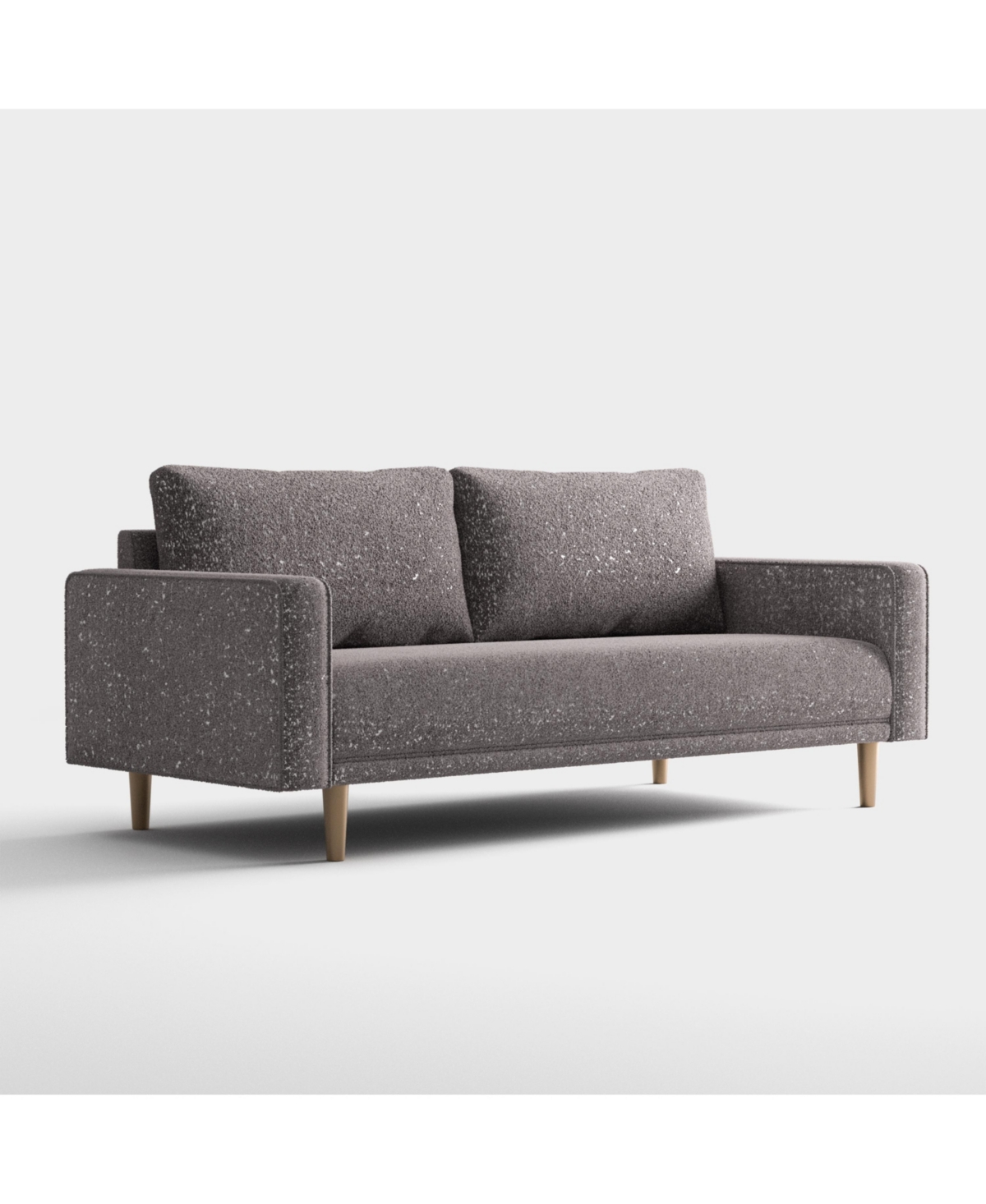 Furniture Of America Aurelia 82.5" Boucle Fabric Sofa In Charcoal Gray