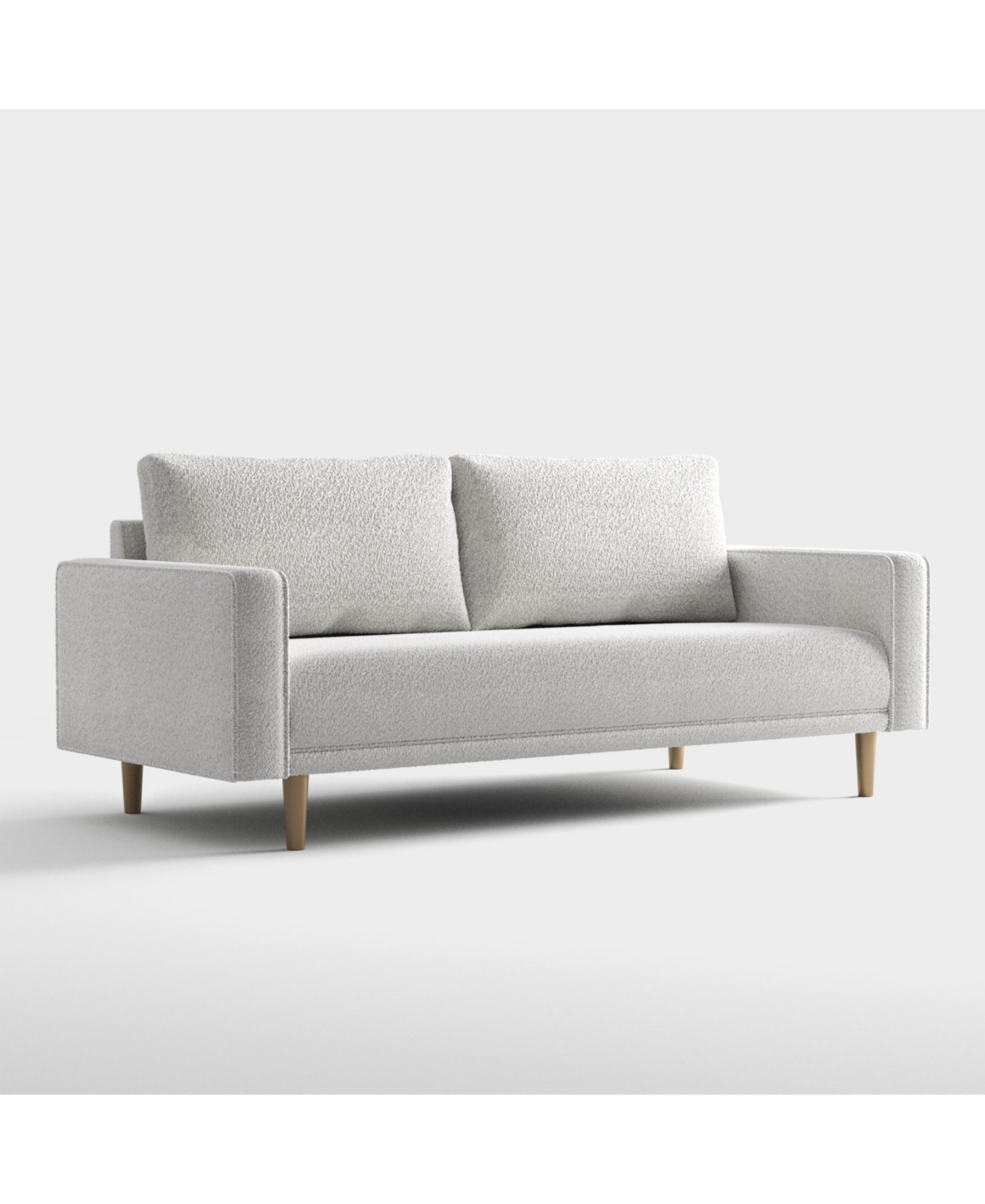 Furniture Of America Aurelia 82.5" Boucle Fabric Sofa In Off-white