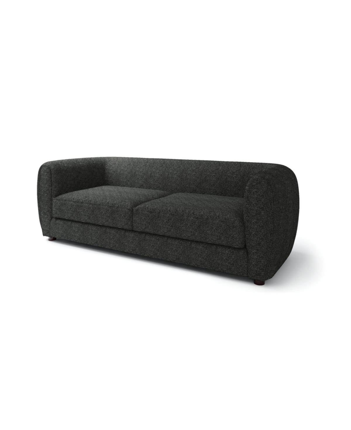 Furniture Of America Valerian 86.5" Boucle Fabric Sofa In Black