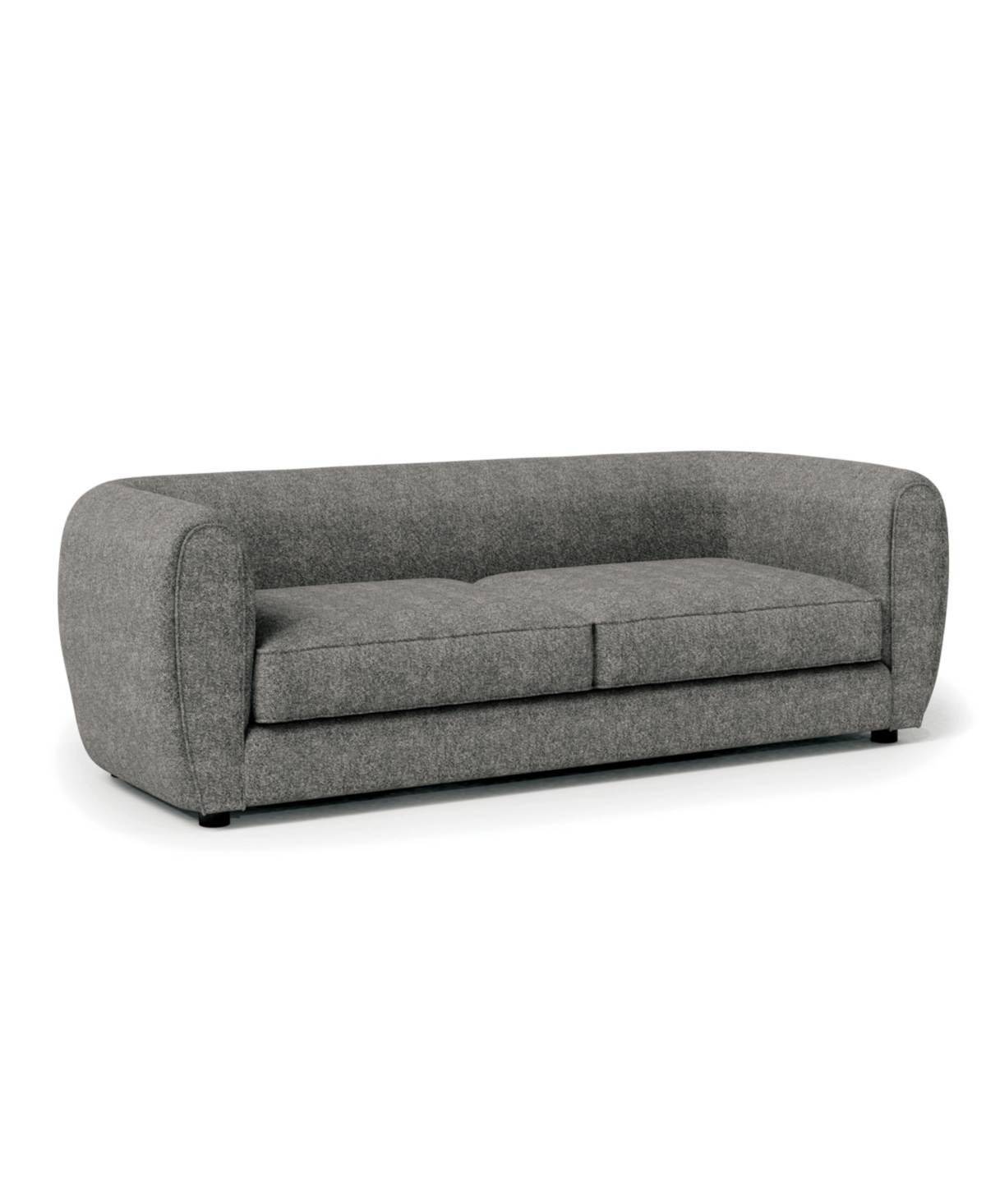 Furniture Of America Valerian 86.5" Boucle Fabric Sofa In Charcoal Gray
