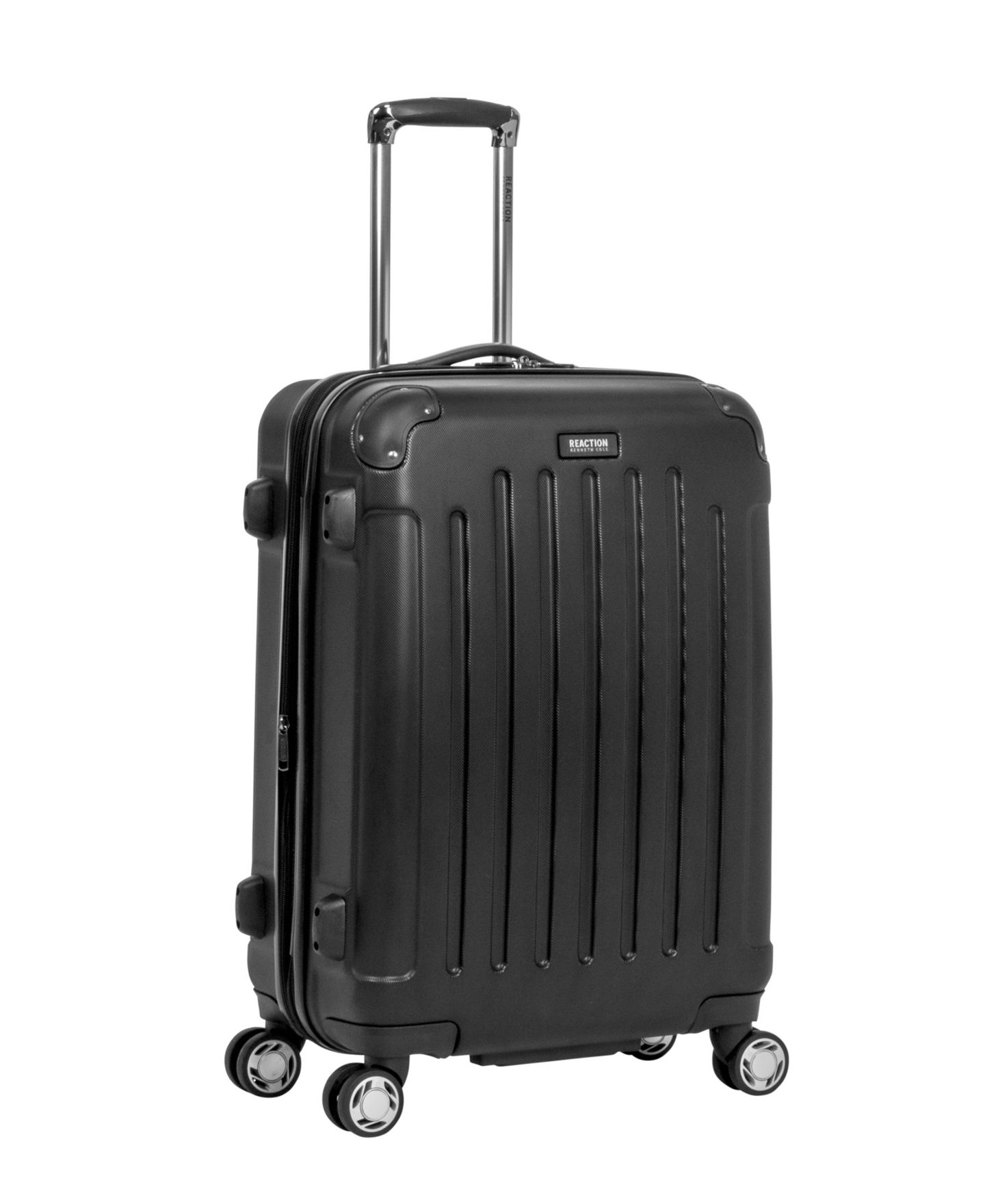 Чемоданы Kenneth Cole Reaction Renegade 3-Piece Hardside Expandable Spinner Luggage Set, цвет: Чёрный — фото 3