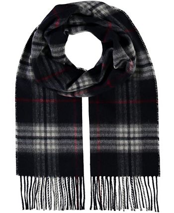 V. Fraas Men's Classic Plaid Cashmink Scarf - Macy's