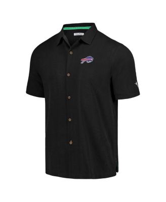 Men's Black Buffalo Bills Tidal Kickoff Camp Button-Up Shirt