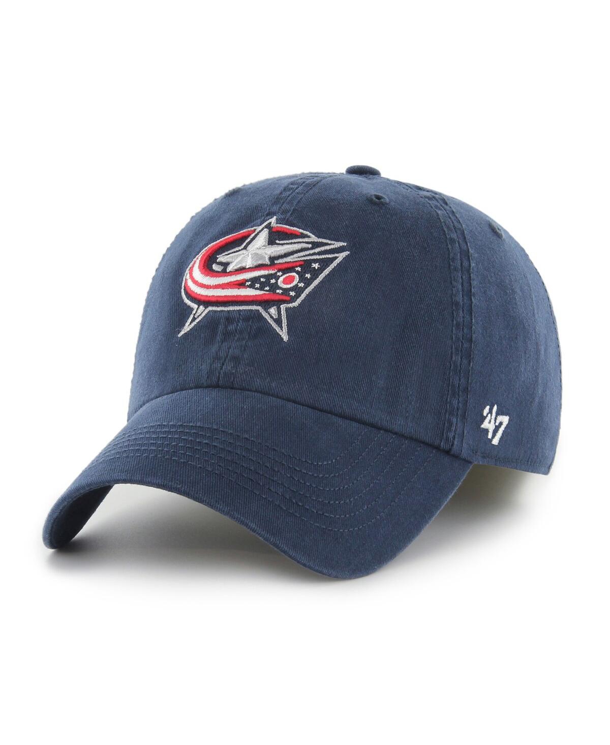47 Brand Men's ' Navy Columbus Blue Jackets Classic Franchise Fitted Hat