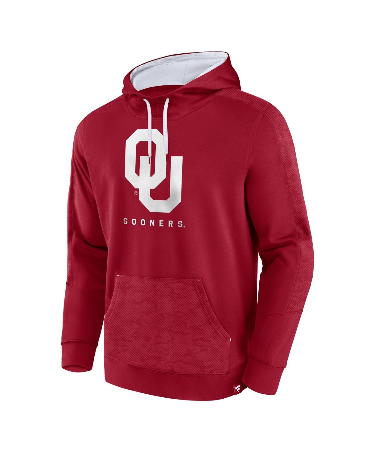 Fanatics Branded Crimson Oklahoma Sooners Defender Pullover Hoodie In Crimson