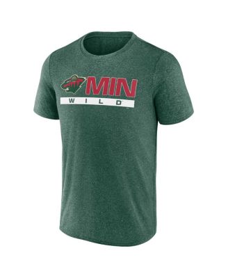 Men's Heather Green Minnesota Wild Playmaker T-shirt