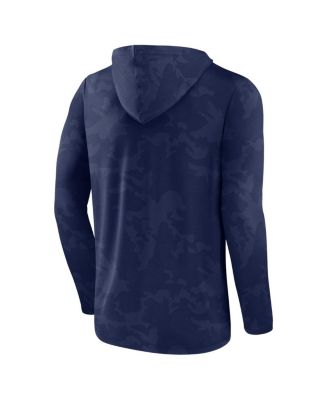 Men's Navy Notre Dame Fighting Irish Camo Hoodie Long Sleeve T-shirt