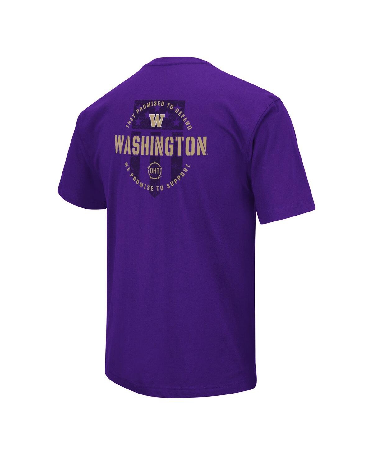 Shop Colosseum Men's  Purple Washington Huskies Oht Military-inspired Appreciation T-shirt