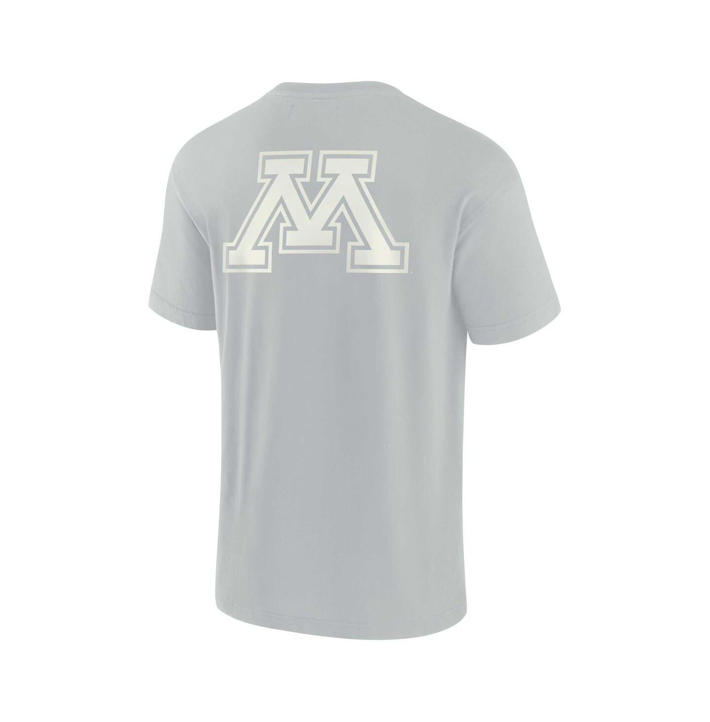 Футболка Fanatics Signature Gray Minnesota Golden Gophers Super Soft Short Sleeve — фото 3