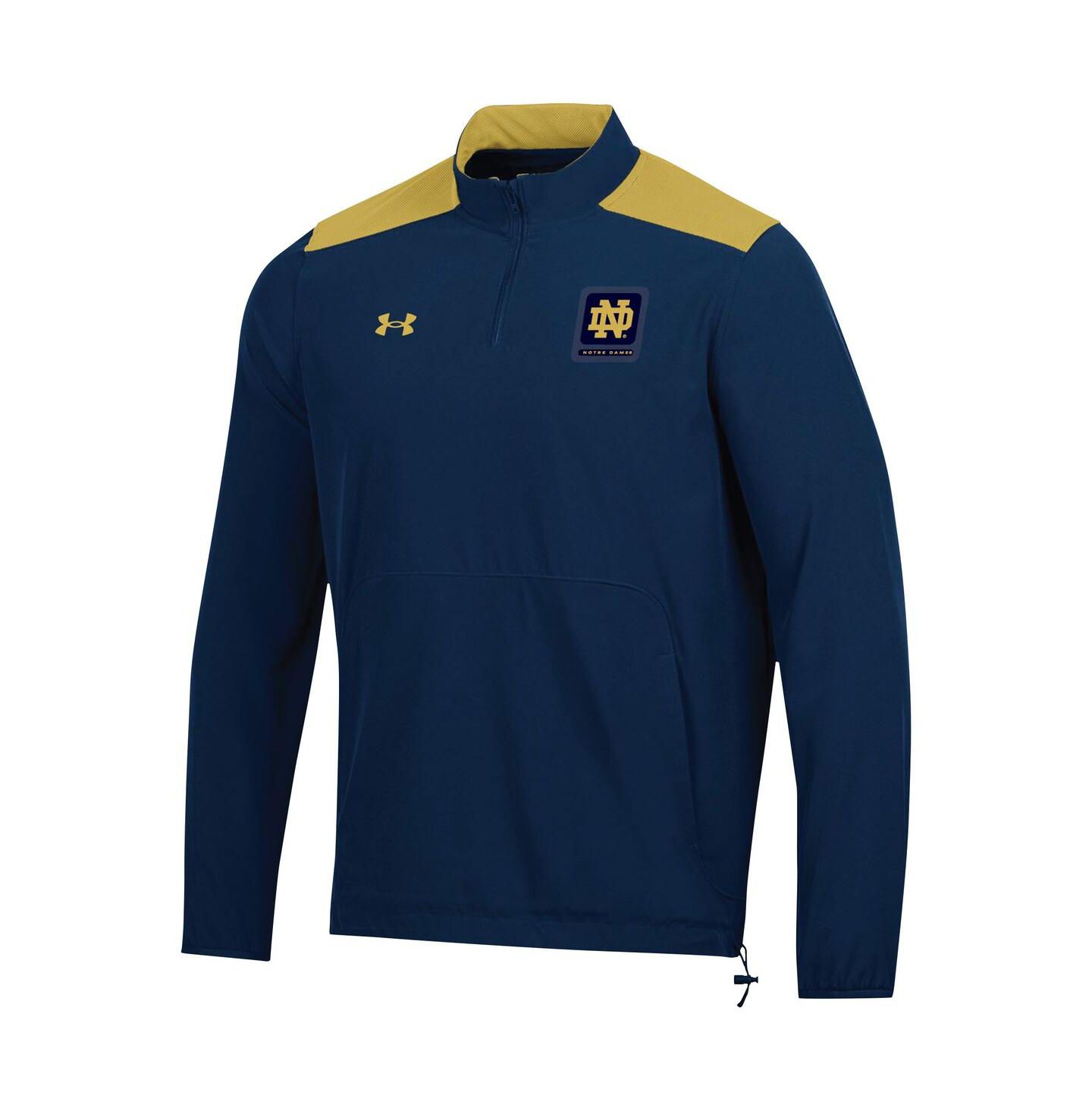 Мужской топ Under Armour Navy Notre Dame Fighting Irish 2023 Motivate Half-Zip — фото 3