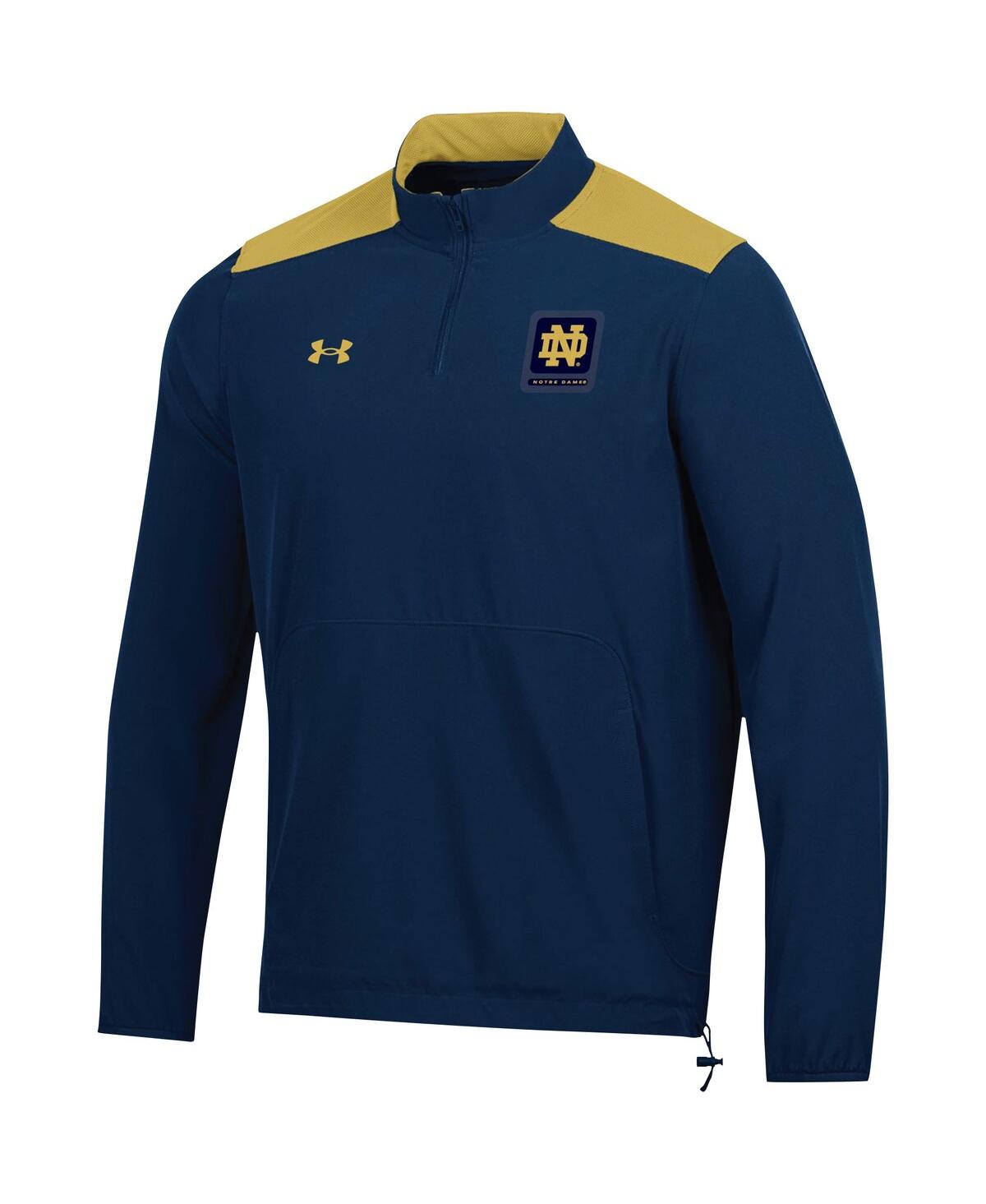 Shop Under Armour Men's  Navy Notre Dame Fighting Irish 2023 Motivateâ Half-zip Top