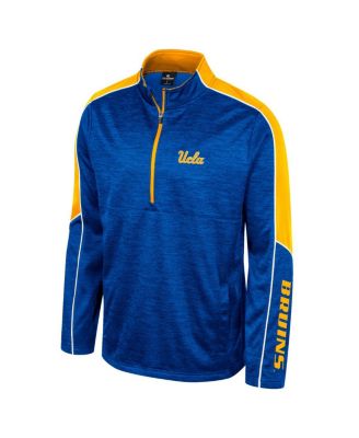 Men's Blue UCLA Bruins Marled Half-Zip Jacket