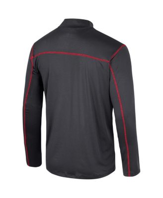 Men's Black Oklahoma Sooners Cameron Quarter-Zip Windshirt