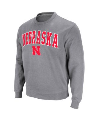Men's Nebraska Huskers Arch & Logo Pullover Sweatshirt